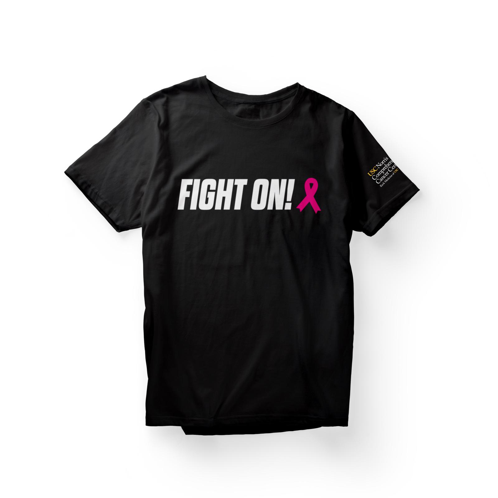 Fight On for Breast Cancer Keck 2022 SS Tee Black image01